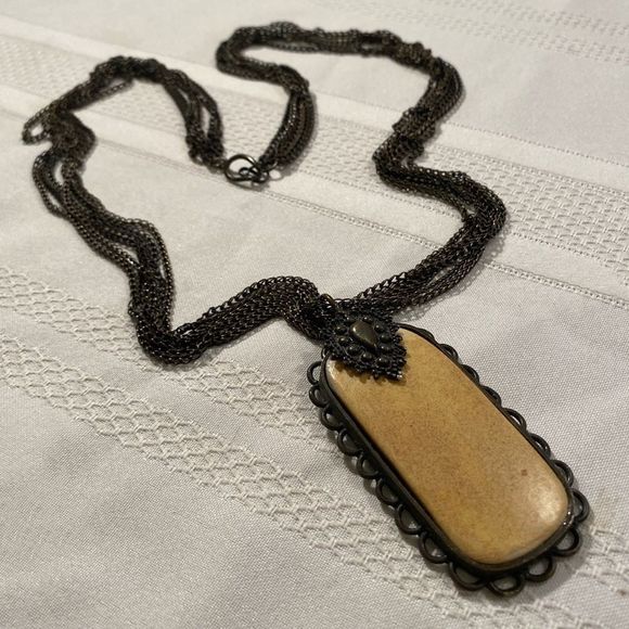 Vintage Jay Feinberg Multi Chain & Stone Necklace - Picture 6 of 7